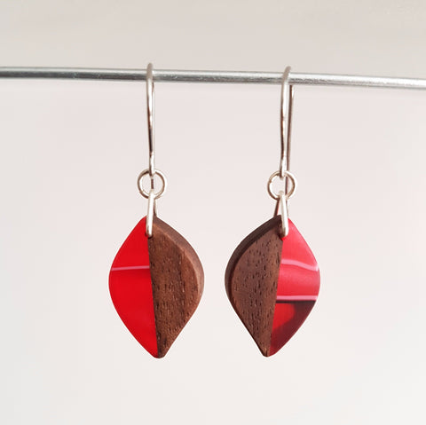 Leaf Earrings - Acrylic (small)