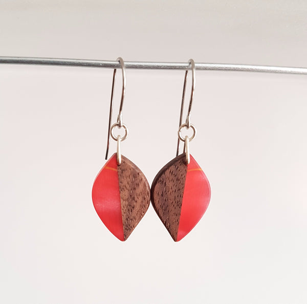 Leaf Earrings - Acrylic (small)