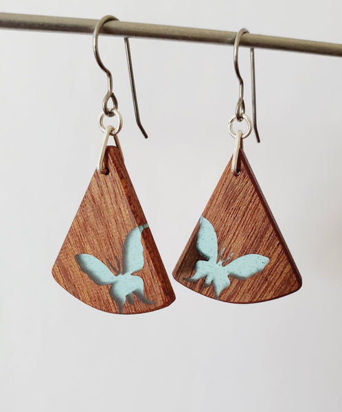Butterfly Earrings - Resin (cone)