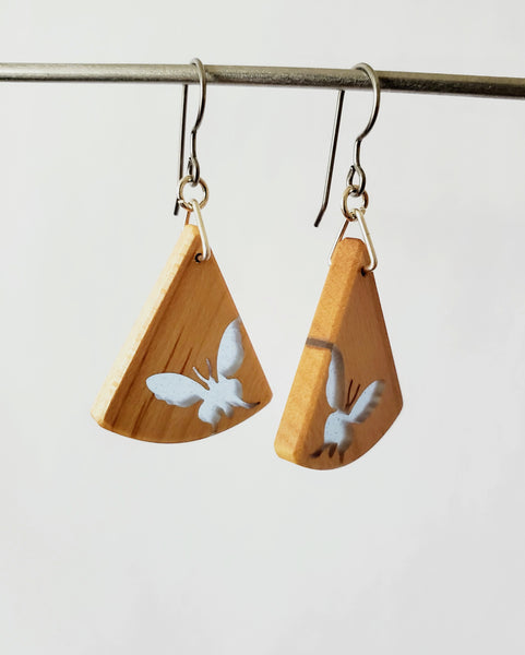 Butterfly Earrings - Resin (cone)