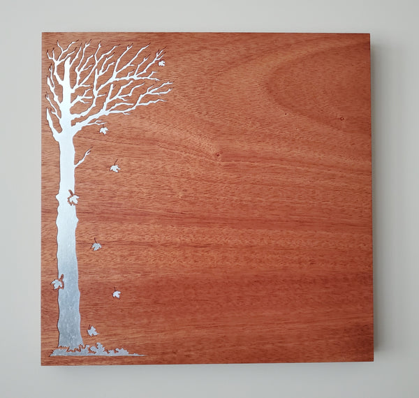 Maple Tree with Falling Leaves Magnet Board (large)